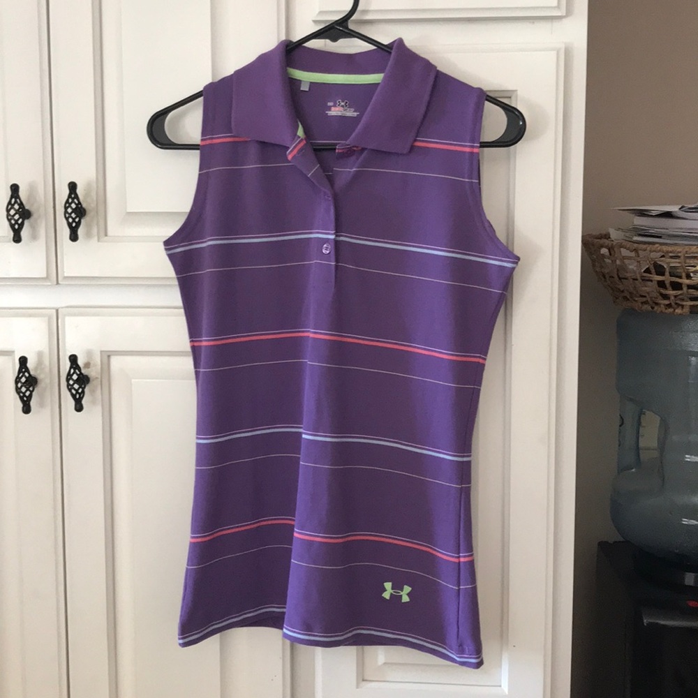 Under Armour sleeveless polo shirt